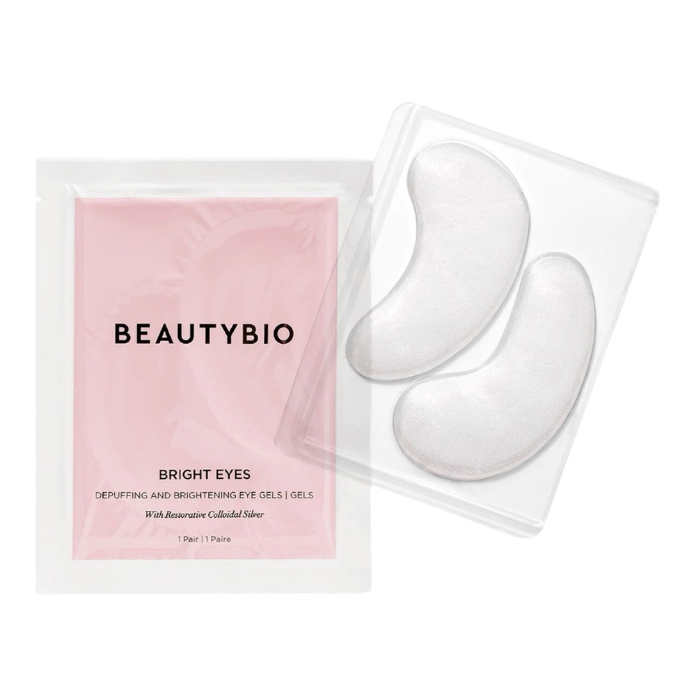 BEAUTYBIO BRIGHT EYES COLLAGEN-INFUSED BRIGHTENING COLLOIDAL SILVER EYE MASKS